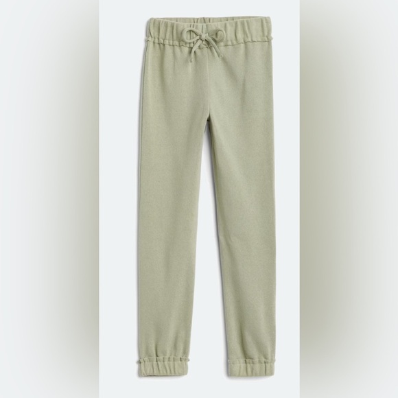 NEW Sunset West Green Fleece Joggers Sweatpants with Minimalist Design - Picture 1 of 3